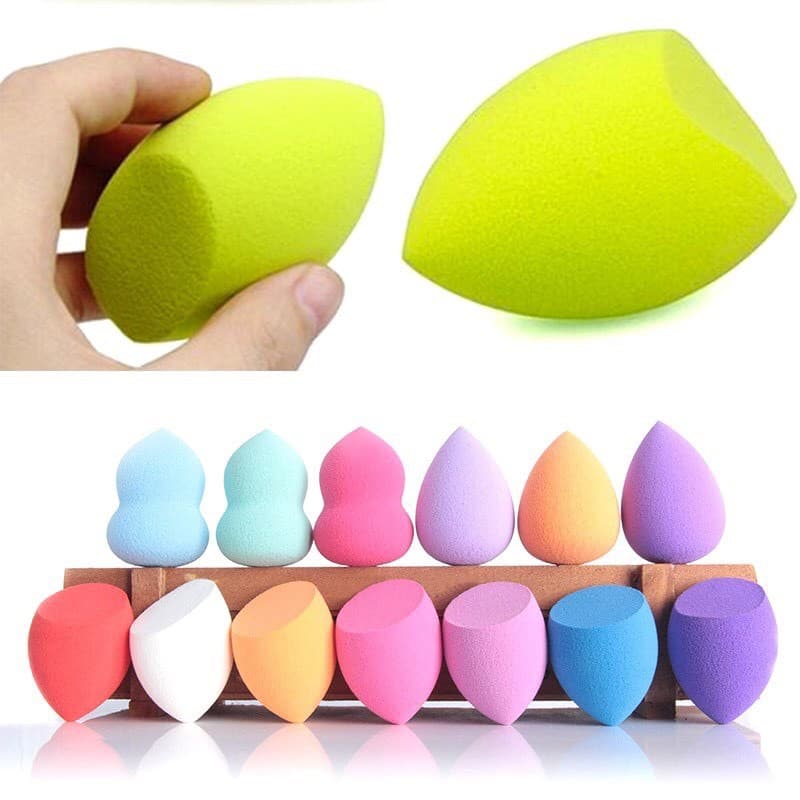 [HCM]Mút Trang Điểm Tán Kem Nền Mềm Mại Bằng Xốp - Hình Hồ Lô Giọt Nước (Ngẫu Nhiên)