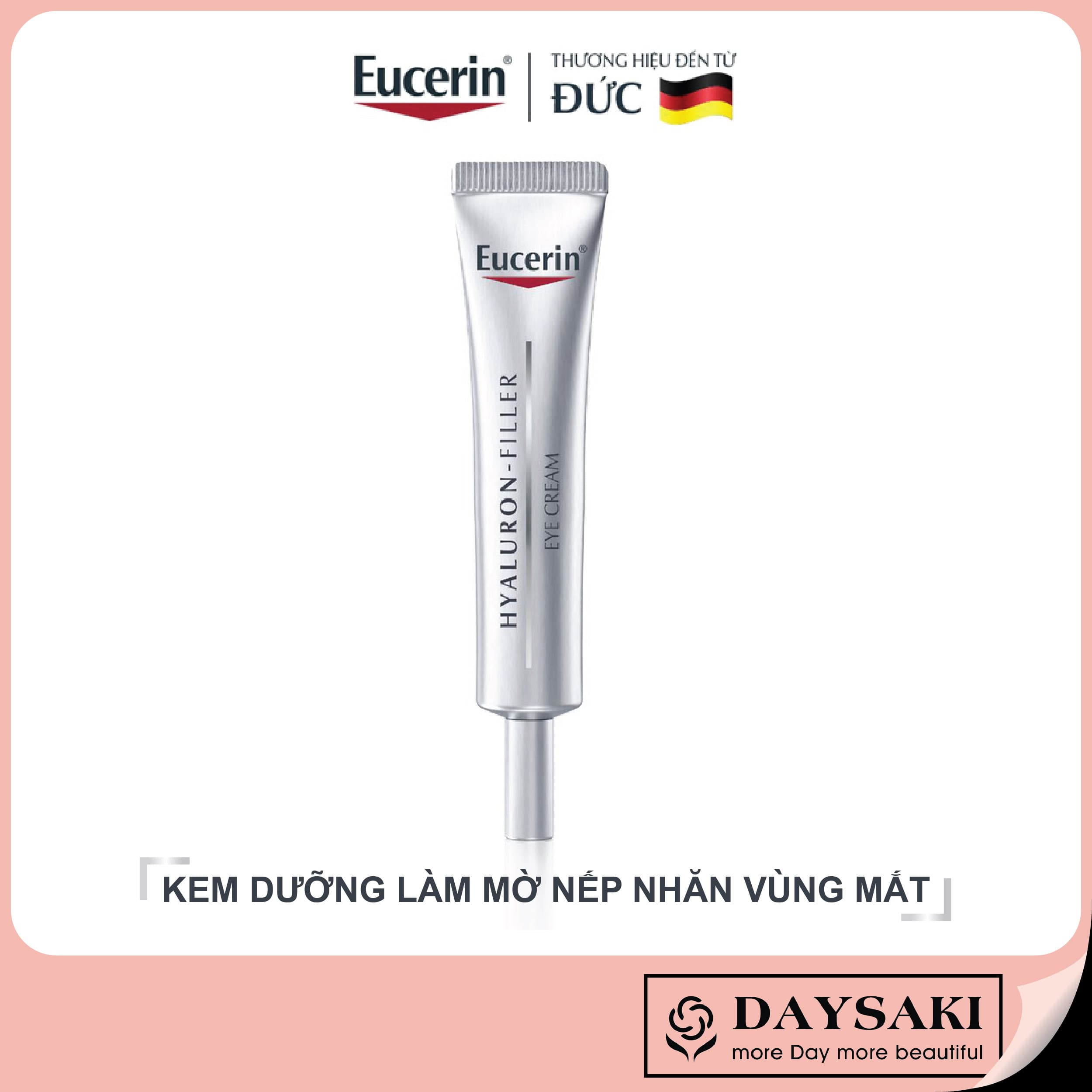 [HCM]Eucerin Kem Dưỡng Làm Mờ Nếp Nhăn Vùng Mắt Hyaluron Eyes 15ml