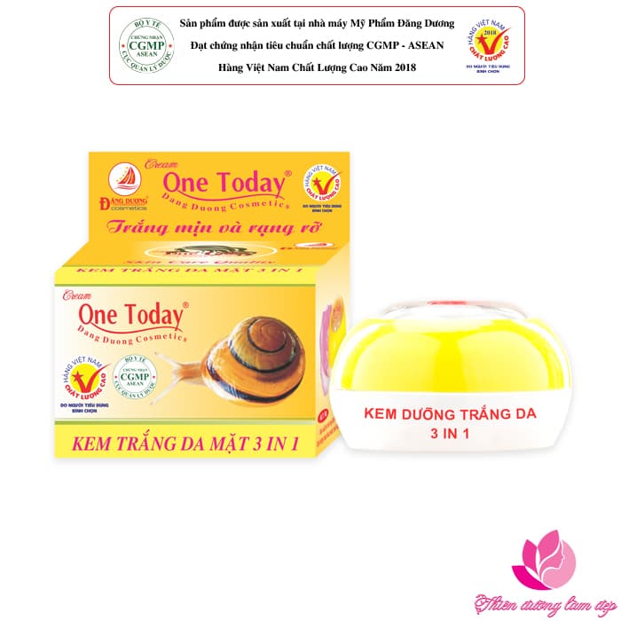 [HCM]Kem dưỡng trắng da 3 in 1 ONE TODAY - 5g