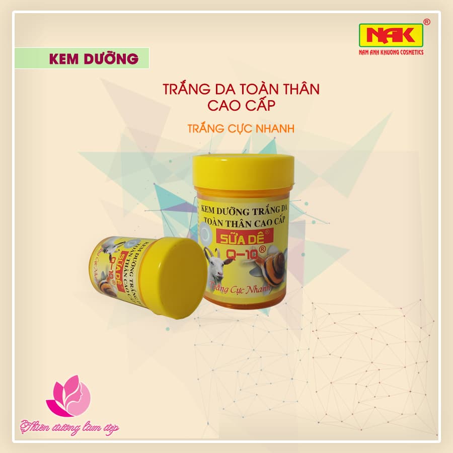 [HCM] Kem dưỡng trắng da toàn thân cao cấp Q-10 SỮA DÊ - 150g