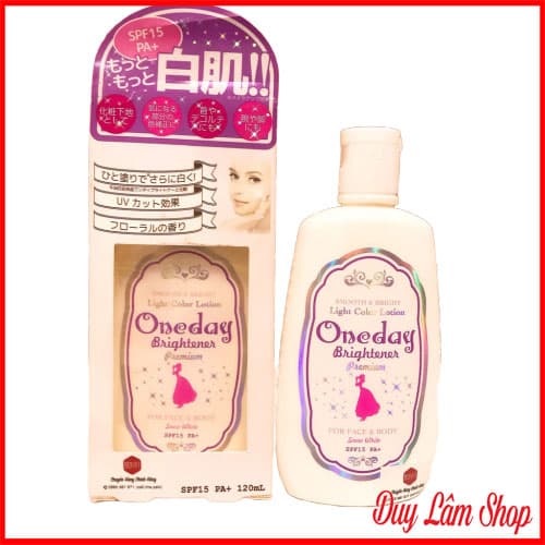 Kem dưỡng da mặt Oneday Tím – Brightener Premium SPF15+/PA