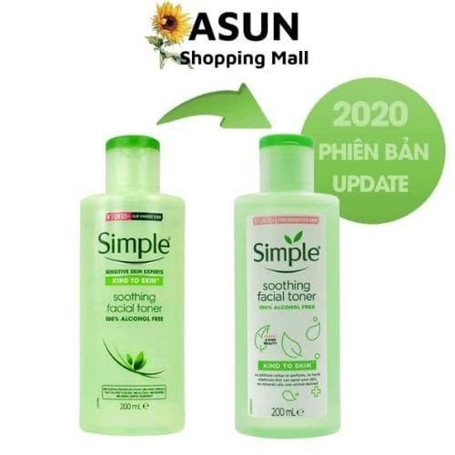 [HCM]Nước Hoa Hồng Simple Dành Cho Da Nhạy Cảm