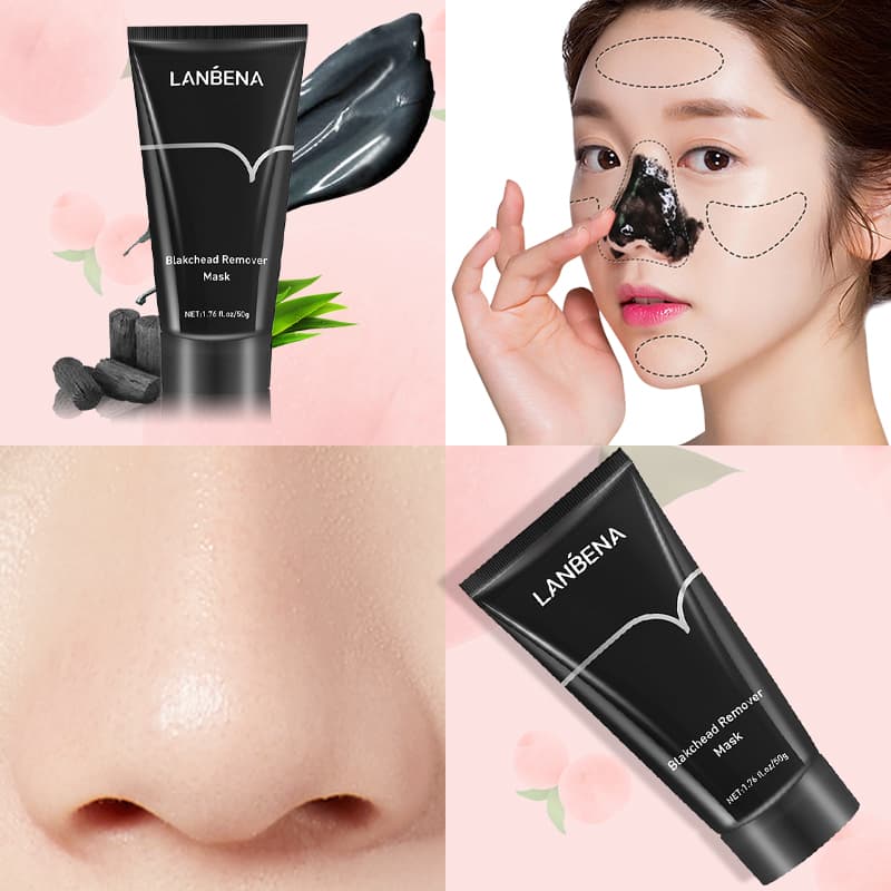 [HCM][Peachy Sis] LANBENA Mặt Nạ Gel Lột Mụn Đầu Đen Giảm Mụn Trứng Cá Thu Nhỏ Lỗ Chân Lông Làm Sạch Da BLACKHEAD REMOVER NOSE BLACK MASK SKIN CARE PEEL MASK 50g