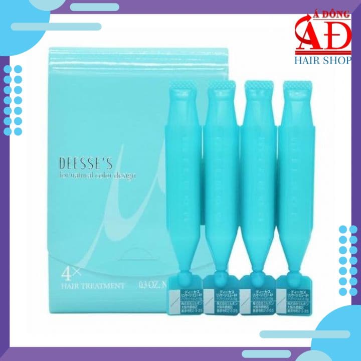 [Chính hãng] Kem dưỡng suôn mượt tóc tại nhà Milbon Deesses 4X cho tóc to sợi vĩ 4 ống x9g