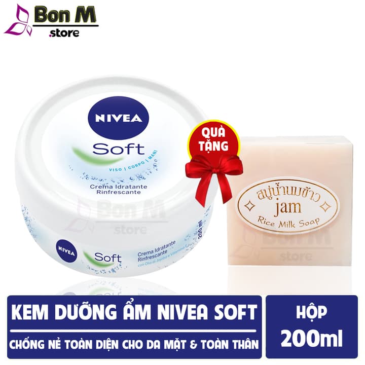 Kem dưỡng Nivea Soft Trắng 200ml