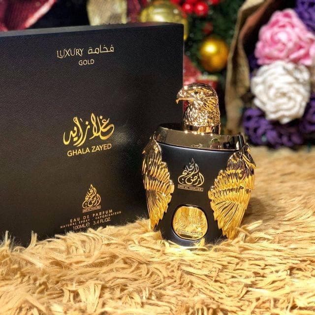 Nước Hoa Ghala Zayed Luxury Gold 100Ml Edp Spray Đại Bàng Đen Kèm Túi / Chuẩn Authentic