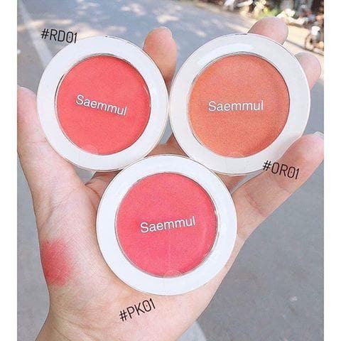 Phấn má hồng Seammul Single Blusher Hàn Quốc 7g PK01- Hồng Huỳnh Quang
