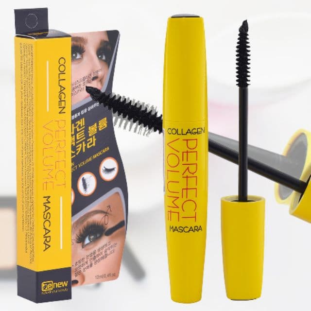 Mascara giúp mi dài dày và cong vút tự nhiên Collagen Perfect Volume Hàn Quốc