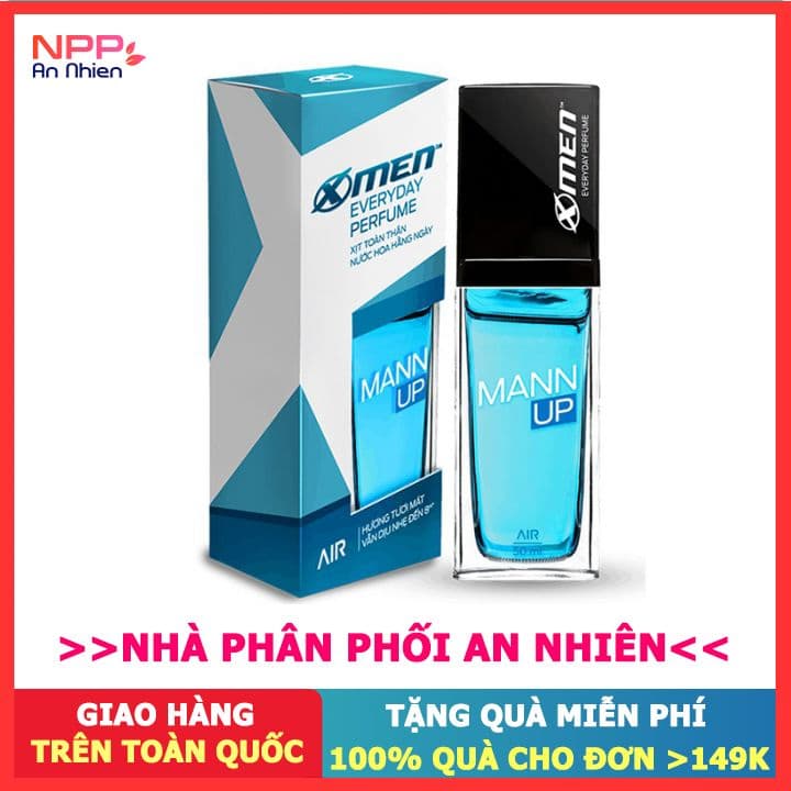 Xịt Nước Hoa Hằng Ngày X-Men Everyday Perfume Mann Up 50ML- NPP AN NHIÊN