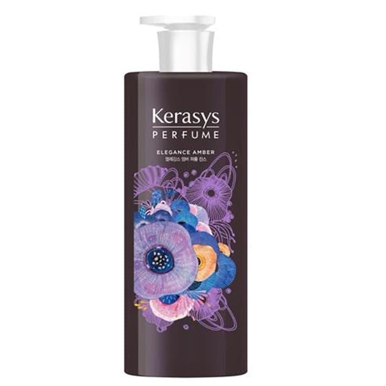 Dầu xả nước hoa hương Violet tím và hoa diên vỹ Kerasys Elegance Amber Hàn Quốc 600ml