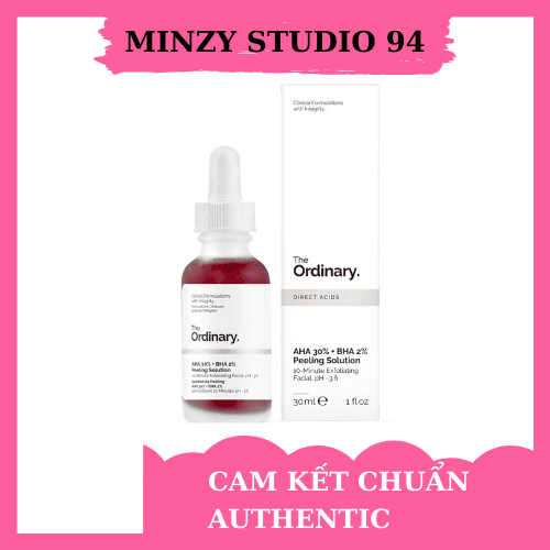 Serum Peel Da Hoá Học The Ordinary Aha 30% Bha 2% Peeling Solution