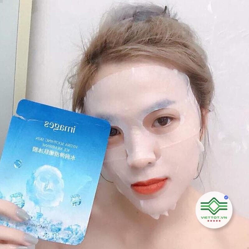 Mặt nạ đá băng dưỡng da mụn cấp ẩm thải độc Hydra Smoothing Skin Ice Membrane Images VT112
