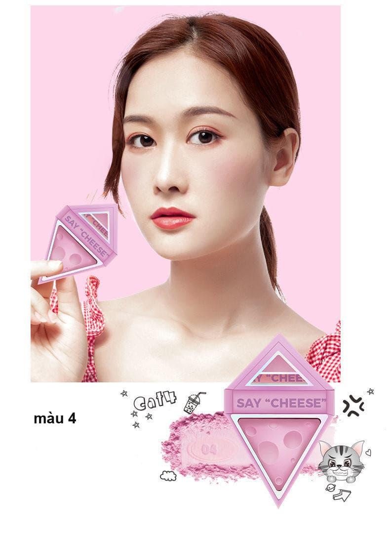 [HCM]Phấn Trang Điểm GUICAMI Dạng Nén Phiên Bản Hình Phô Mai Cute