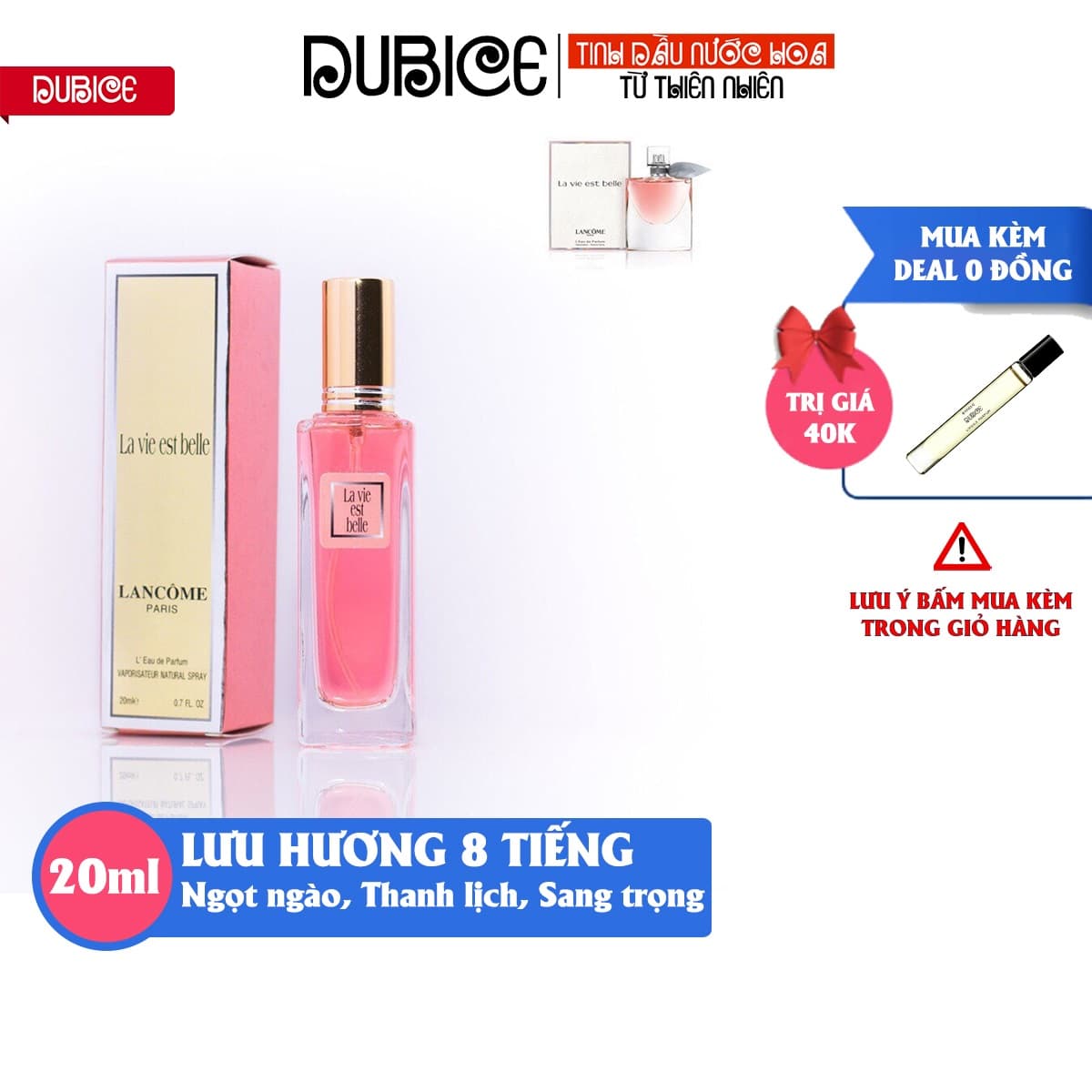 Nước hoa nữ 5D 20ml Lancome Laviest chiết mini hàng cao cấp thơm lâu