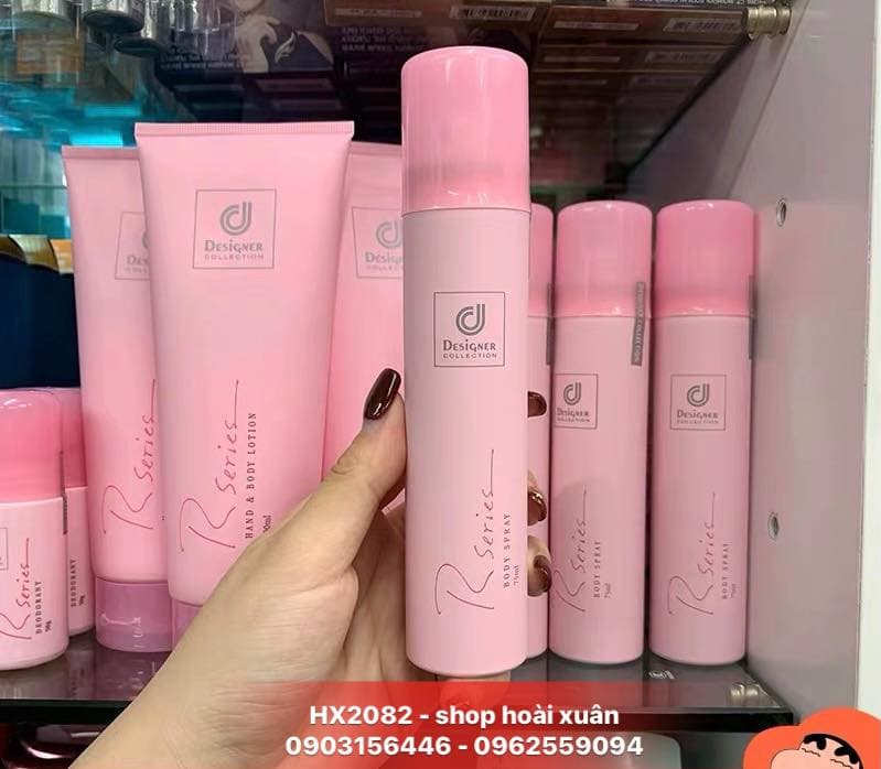 Xịt thơm Designer collection rseries body spray - xịt thơm toàn thân - HX2082