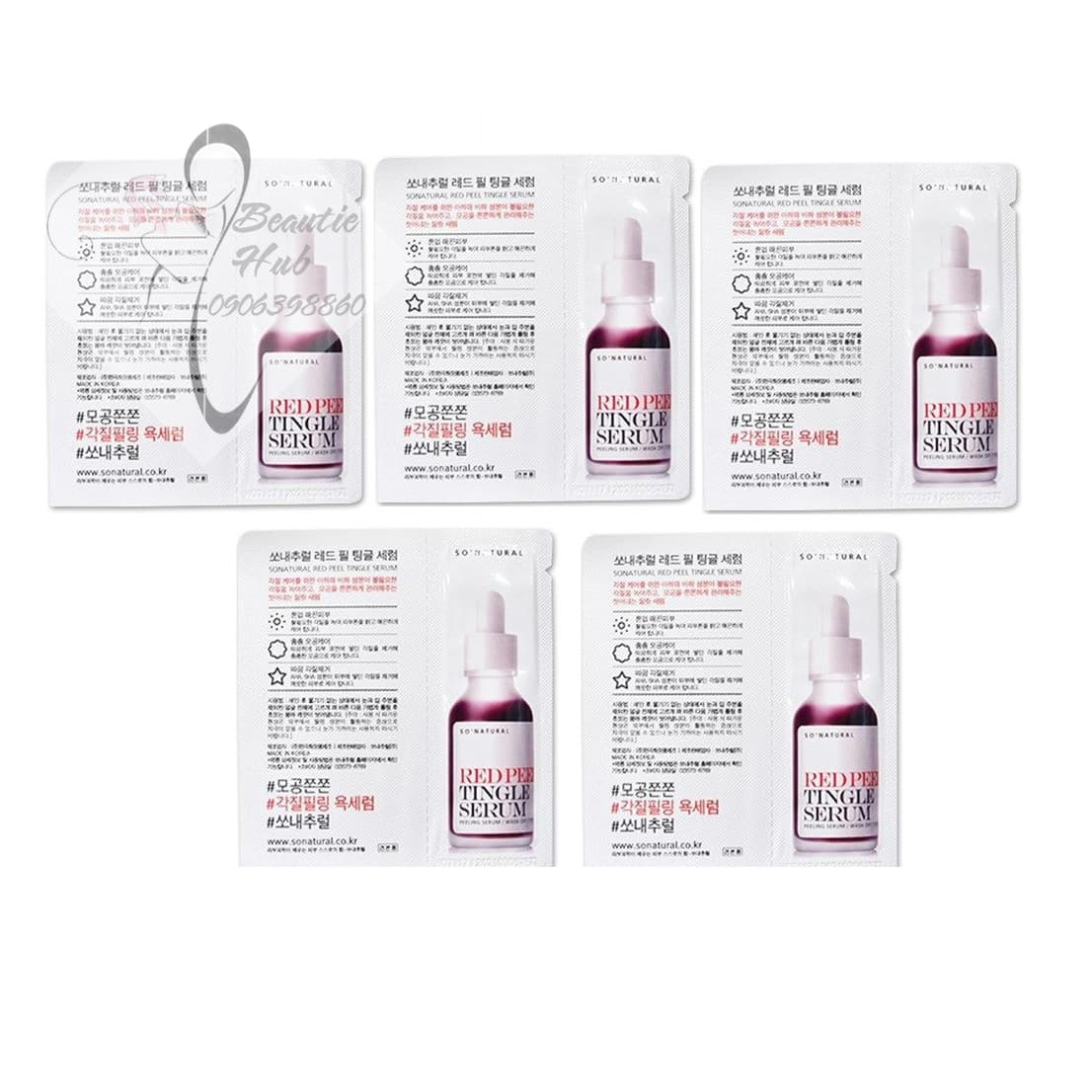 [HCM](Lẻ 1 gói) Sample Red Peel Tingle Serum 2.5ml - Peel da không bong tróc