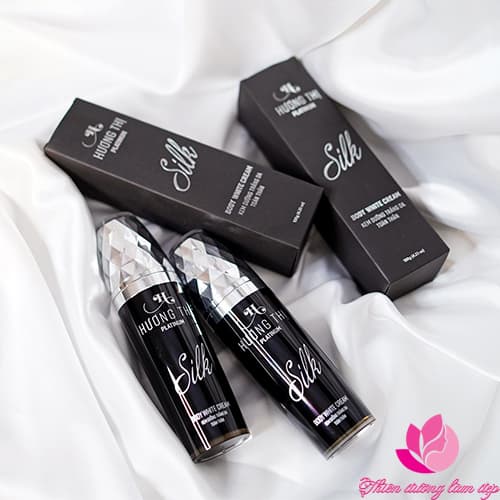 [HCM]Kem dưỡng trắng da toàn thân Body Silk HƯƠNG THỊ PLATINUM 120g
