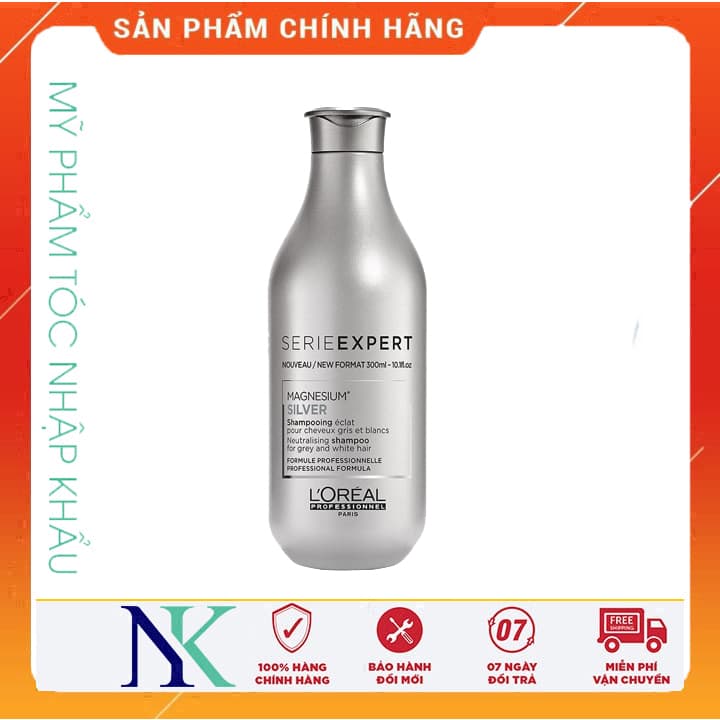 [HCM]Dầu Gội Khử Vàng LOreal Magnesium Silver 300Ml