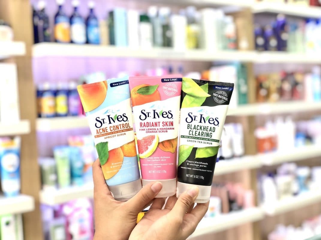 [ CHÍNH HÃNG MỸ - GỬI TỪ NGƯỜI THÂN ]. Sữa rửa mặt tẩy tế bào ST Ives chết sạch sâu sáng da không khô da 170 gram có 4 loại.