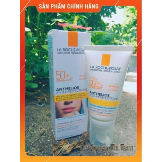 [HCM]Kem chống nắng La Roche-Posay Anthelios Anti-Imperfection 50ml giúp bảo vệ da dành cho da bóng dầu dễ nổi mụn