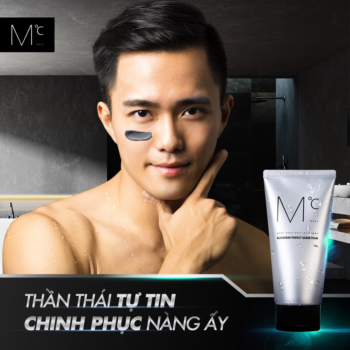 [HCM]Sữa rửa mặt MdoC Blackhead Perfect Scrub Foam 50g - Mỹ Phẩm Nam Hàn Quốc