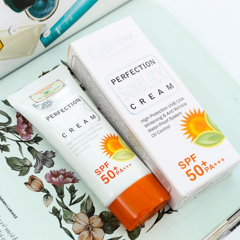 Kem chống nắng làm trắng và chống lão hoá da Perfection Sunblock Cream 50ml
