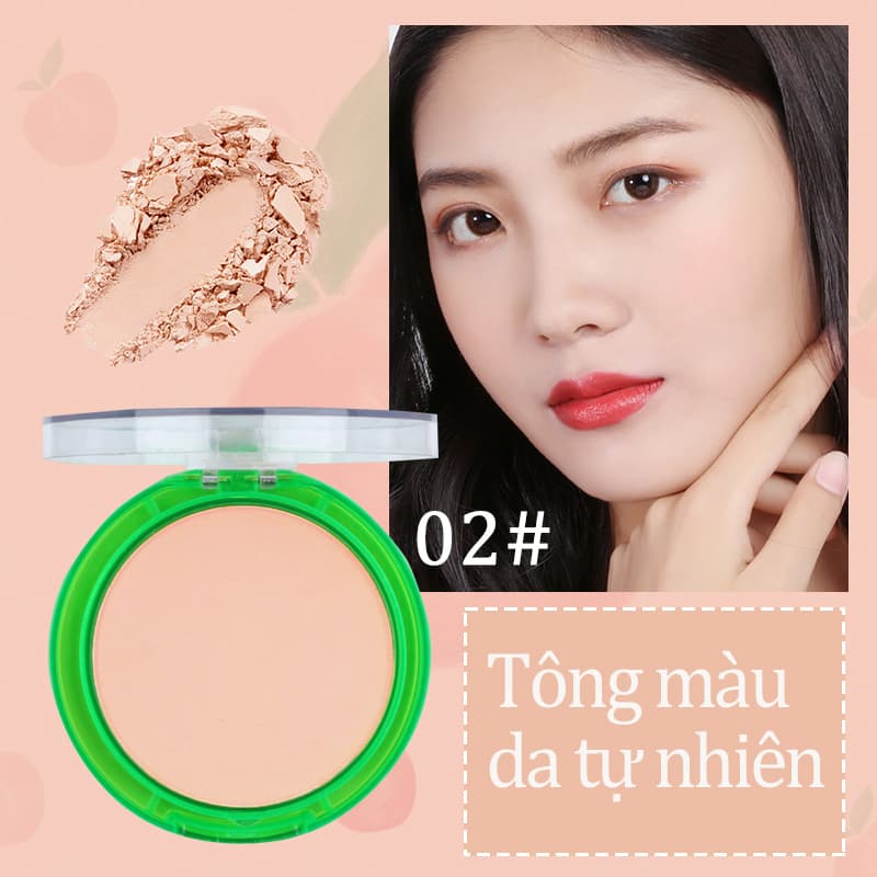 [HCM][Peachy Sis] Phấn phủ kiềm dầu KISS BEAUTY lâu trôi siêu mịn phấn phủ dạng nén phấn trang điểm nội địa trung 9g