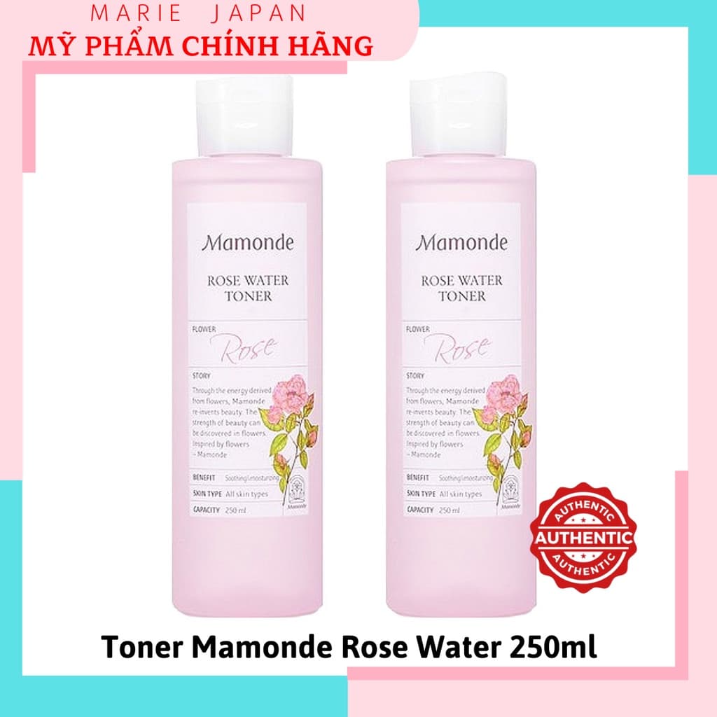 [HCM]Toner Dưỡng Ẩm Se Lỗ Chân Lông Mamonde Rose Water 250ml