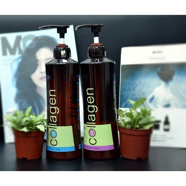 Bộ Dầu Gội Và Dầu Xả HANEDA Collagen 500ml