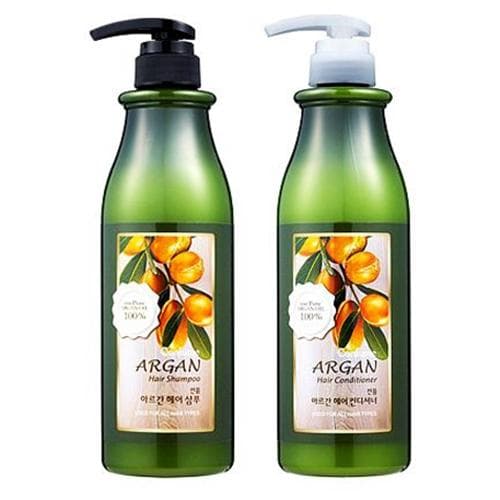 Cặp dầu gội/xả Welcos Confume Argan Oil tinh chất thảo dược Hàn Quốc 2x750g