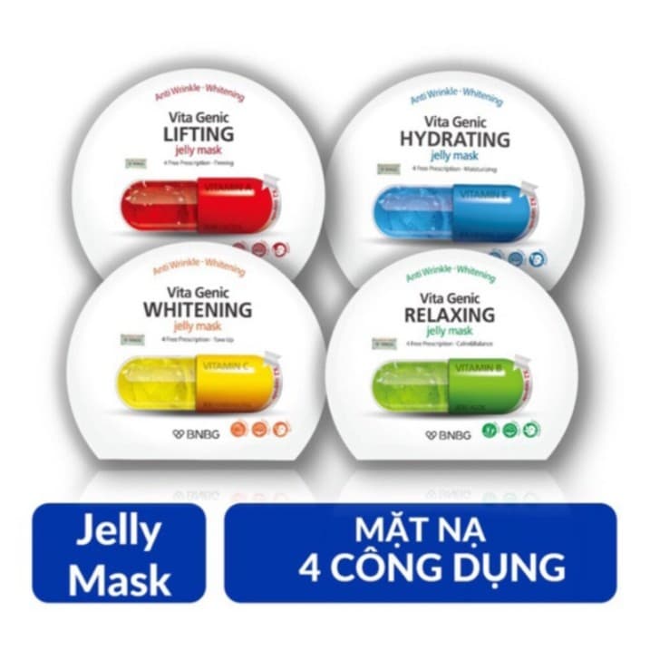 Hộp 10 Mặt nạ Vitamin Vita Genic Jelly Mask Sheet Banobagi - Cứu Tinh Cho Làn Da