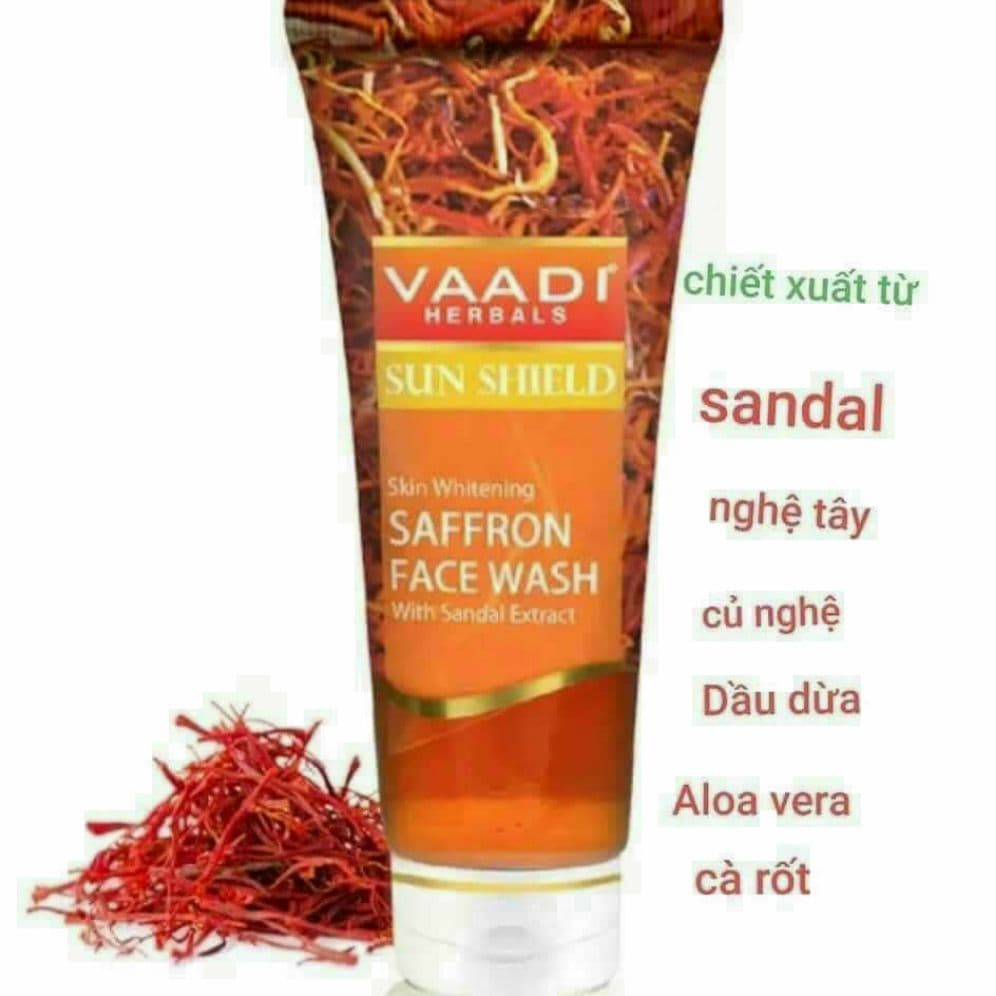 sữa rửa mặt saffron làm sáng da