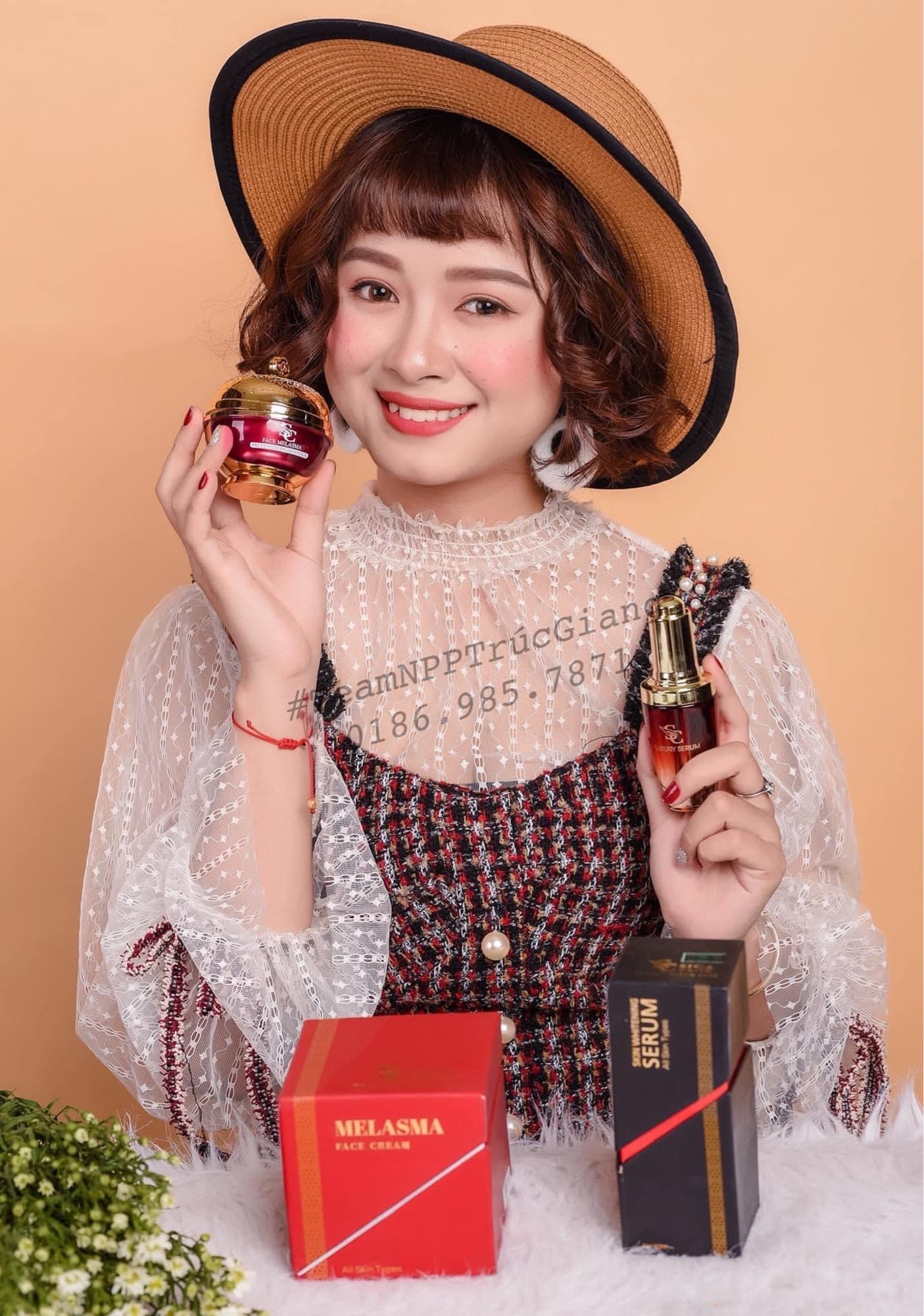 [HCM]COMBO TR I NÁM GỒM SERUM LUXURY & FACE NÁM VIP SICA WHITE CamLinhshop