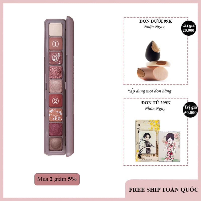 (MUA 1 TẶNG 1) Bảng phấn mắt SOFT EYE SHADOW 9 màu (FREESHIP TOÀN QUỐC) siêu hot nhỏ gọnxinh xắn (KHUYẾN MÃI duy nhất hôm nay)(tặng bảng cùng màu hoặc tùy chọn)