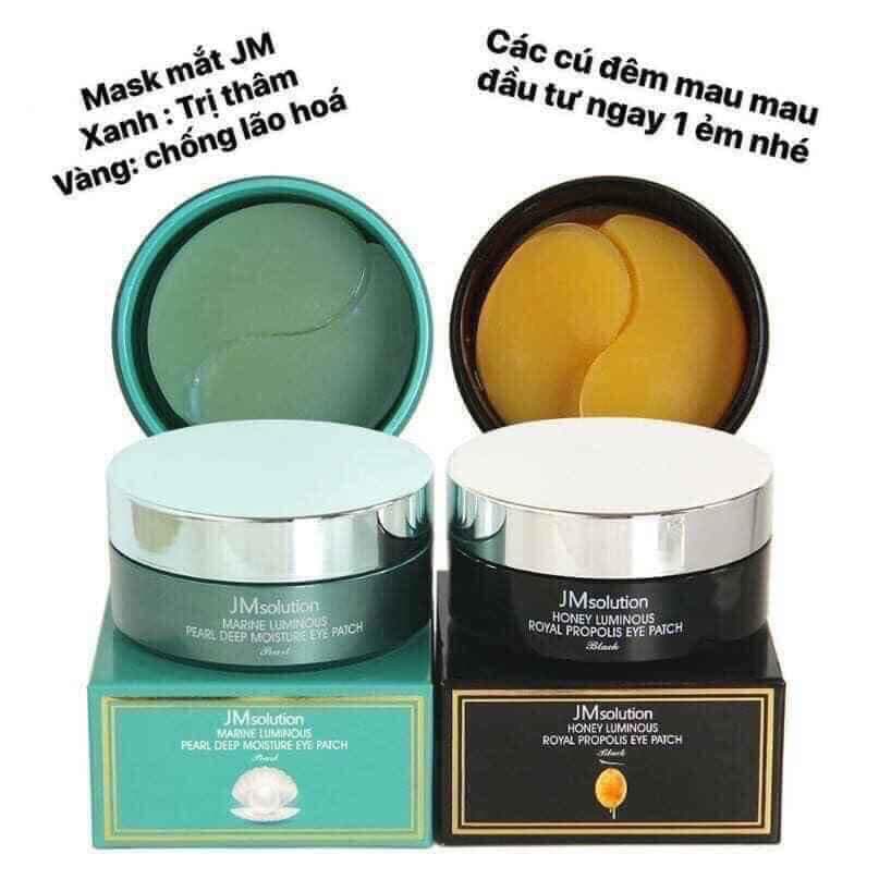 MẶT NẠ ĐẮP MẮT JM Solution nâng cơ giảm quầng thâm  giảm nhăn vùng mắt