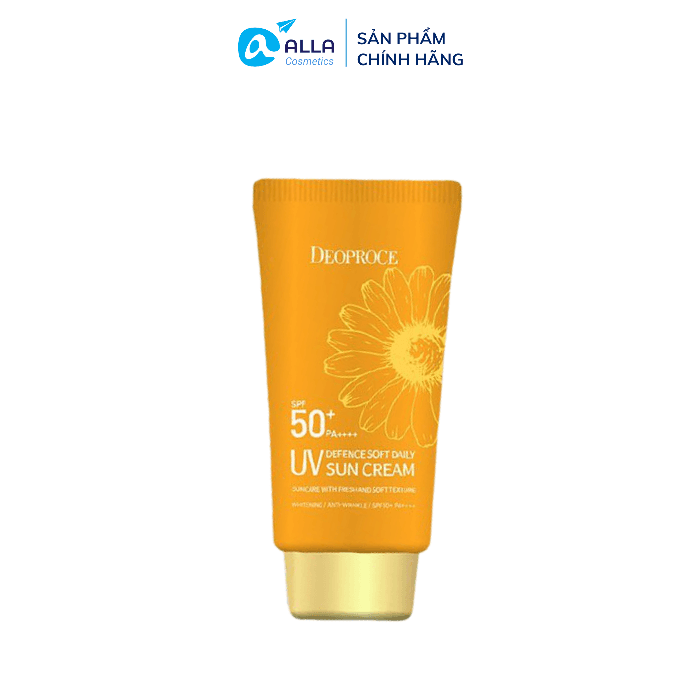 [HCM]Kem chống nắng cấp ẩm trắng mịn da Deoproce UV Defence Soft Daily Sun Cream SPF50+ PA++++ 70g