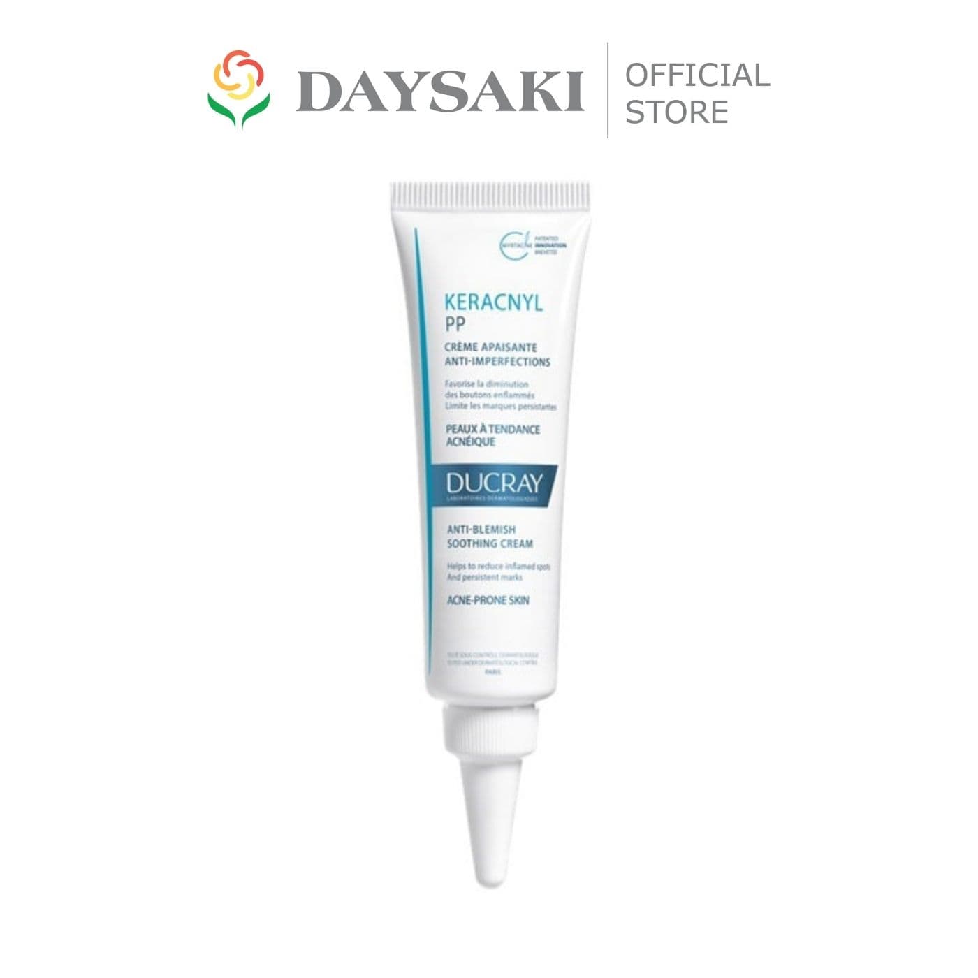 [HCM]Ducray Kem Dưỡng Dành Cho Da NhờnMụn Kerac PP Anti-Blemish Soothing Cream (30ml)