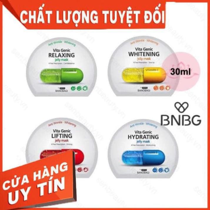 [HCM][Freeship] Mặt Nạ Giấy BNBG Vita Genic Jelly Mask 30ml (4 Loại) Chính Hãng