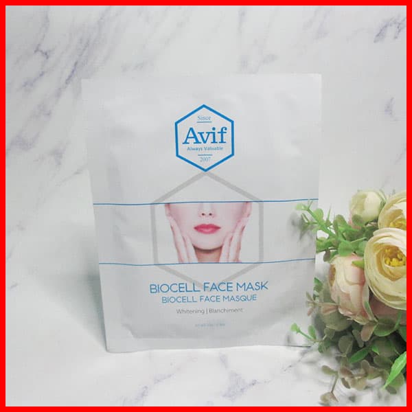 [HCM]Mặt Nạ Giấy Dưỡng Da Cao Cấp Avif Biocell Whitening Face Mask