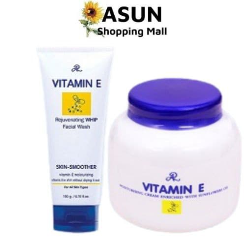 [HCM]Bộ Đôi Sữa Rửa Mặt - Dưỡng Ẩm Body & Face Vitamin E Aron Thái Lan