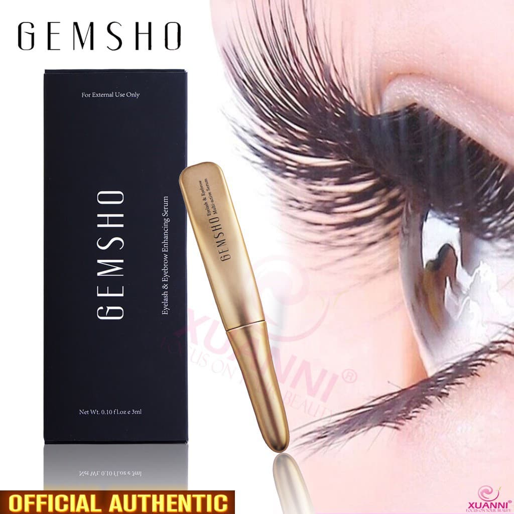 DƯỠNG MI /Serum dưỡng mi Gemsho Eyelash & Eyebrow 3ml của Mỹ