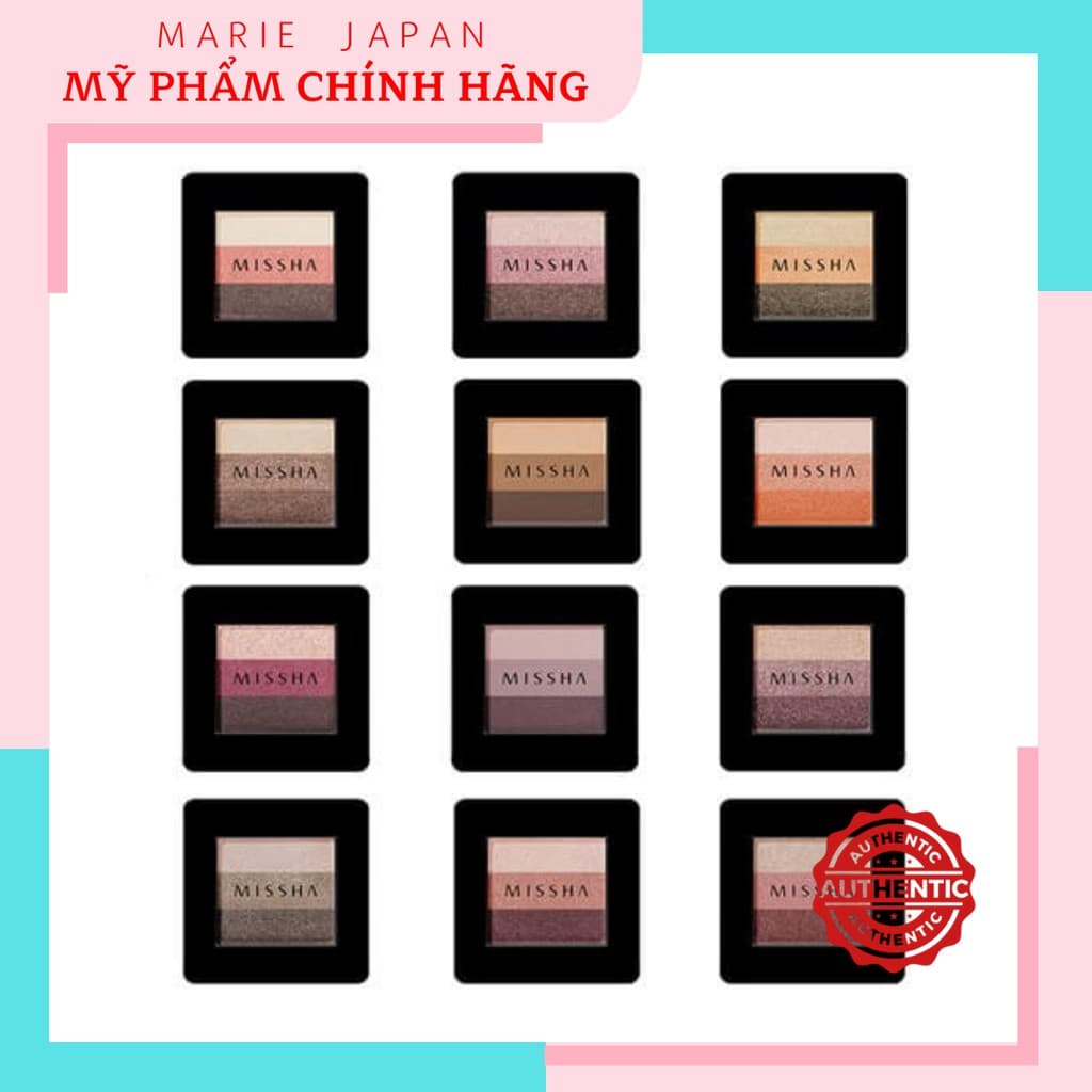 [HCM]Phấn Mắt 3 màu Missha Triple Shadow 2g