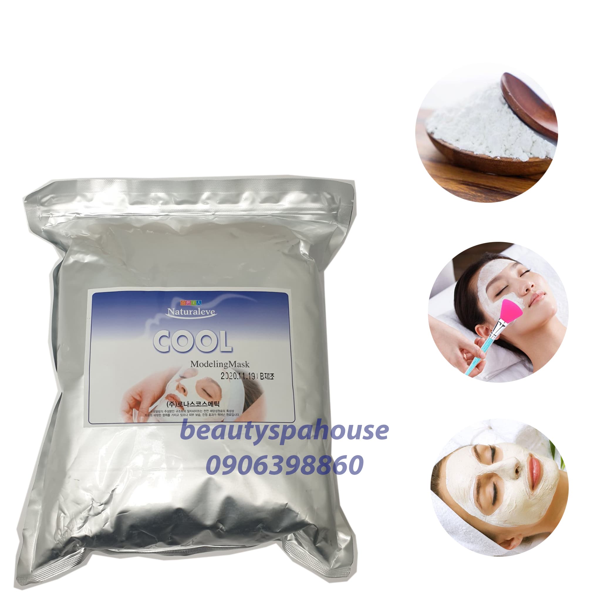 Bột Mặt Nạ Dẻo Ronas Modeling Mask 1kg dùng trong spa chăm sóc da Hàn Quốc tại nhà