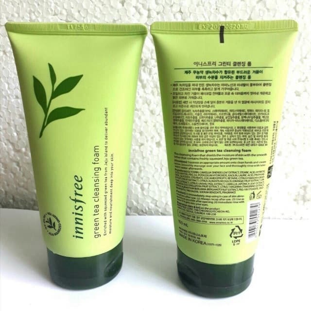 Sữa rửa mặt chiết xuất trà xanh Innisfree Hàn Quốc (150ml)