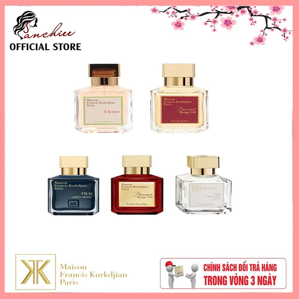 Nước hoa  Top 5 MÙI HƯƠNG ĐƯỢC SĂN TÌM NHIỀU NHẤT CỦA MAISON FRANCIS KURKDJIAN 5/10/20ml