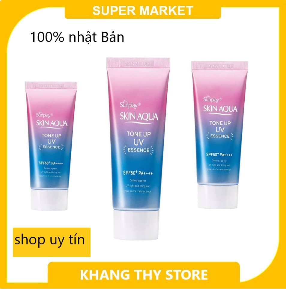 Kem Chống Nắng Skin Aqua 80 màu hồng