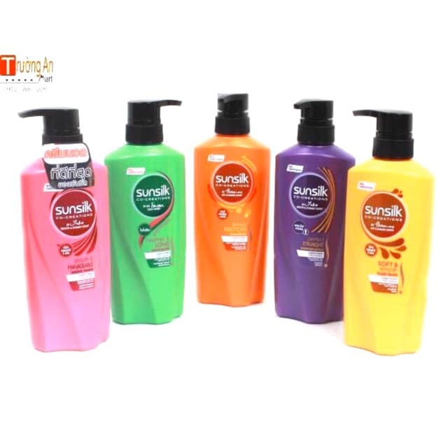 Dầu gội Sun silk Thái Lan 450ml - Hồng - 450