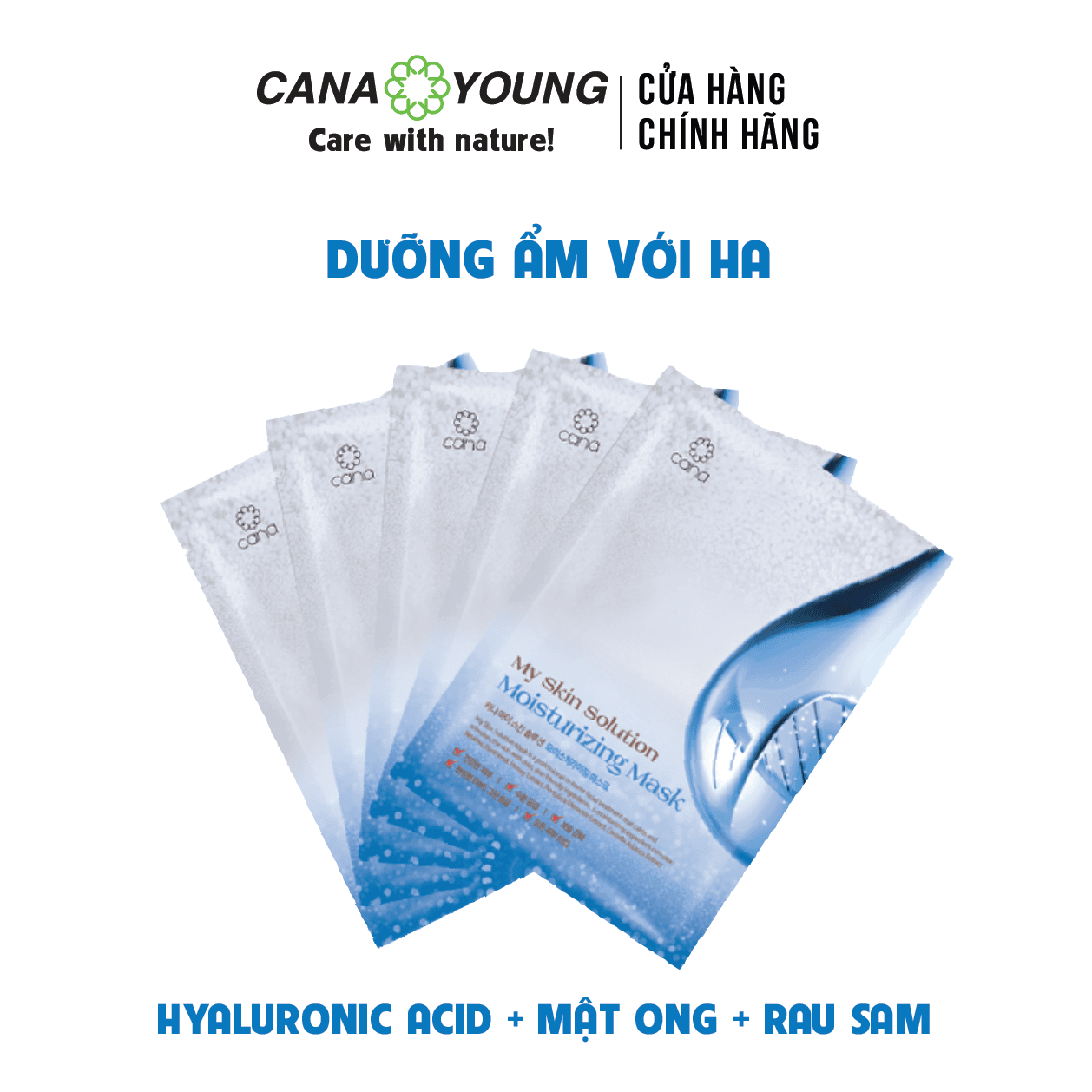 [COMBO 5] MẶT NẠ DƯỠNG ẨM CẤP NƯỚC HÀN QUỐC MOISTURIZING MASK_CANA MY SKIN SOLUTION