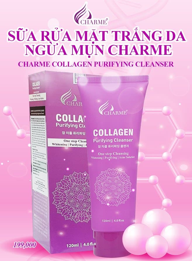 Sữa Rửa Mặt Collagens- Purifyings -Cleansers han quoc 120ml