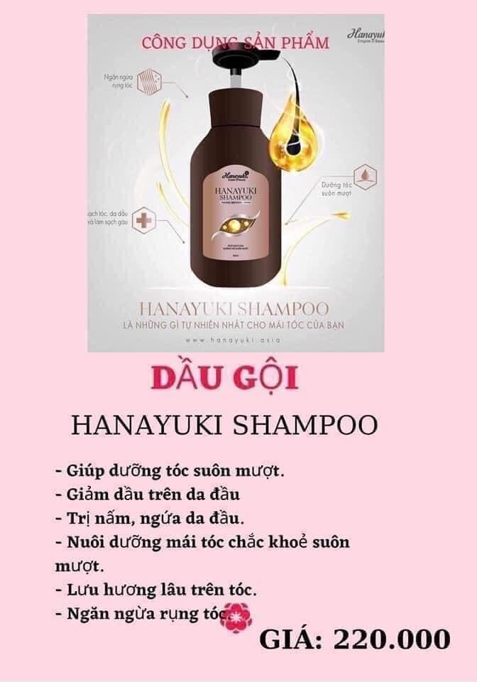 [HCM]Dầu gội Hanayuki Sampo Chăm sóc tóclàm sạch tóc và nuôi dưỡng mái tóc bồng bềnh Hàng chính hãng 300g
